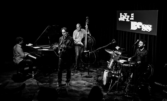 Matteo Rebulla Quartet | Matteo Rebulla (drums), Francesco Bianchi (sax), Simone Daclon (piano), Marco Vaggi (contrabbasso)