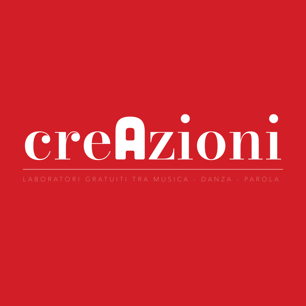 creAzioni · Laboratori gratuiti tra musica, danza e parola