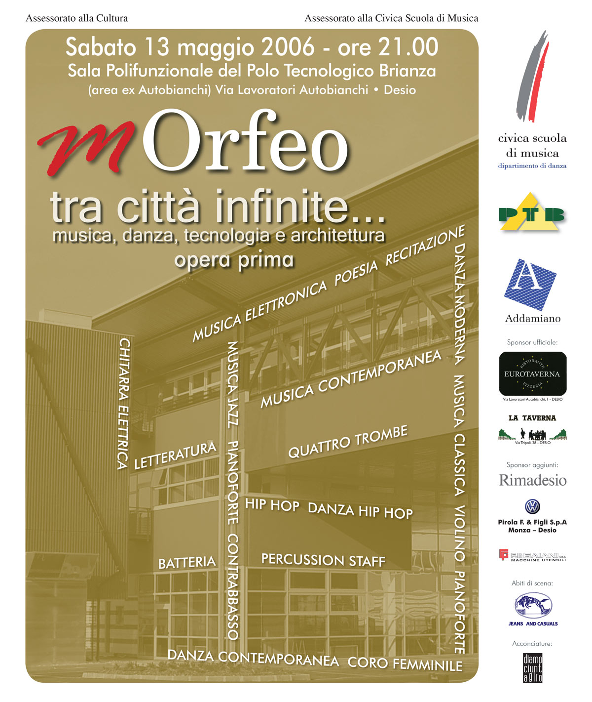 mOrfeo | tra città infinite... Locandina